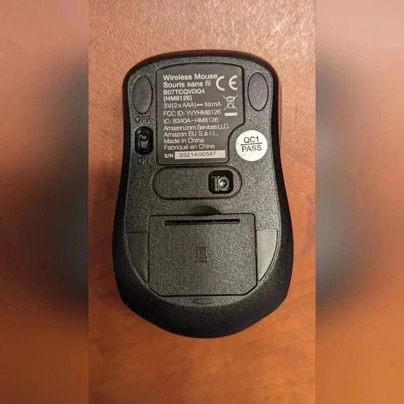 Amazon Basics Wireless Computer Mouse with USB Nano Receiver Purple - Picture 7 of 9